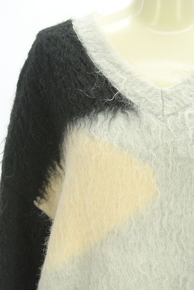 クリックで大画像表示 Kastane(カスタネ)の古着「配色シャギーニットトップス(セーター)」大画像4へ