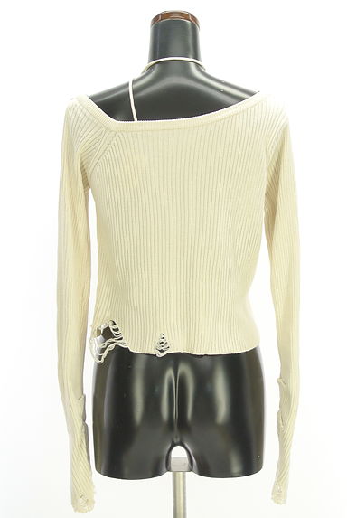 Kastane（カスタネ）の古着「アシンメトリーリブニットトップス（ニット）」大画像２へ