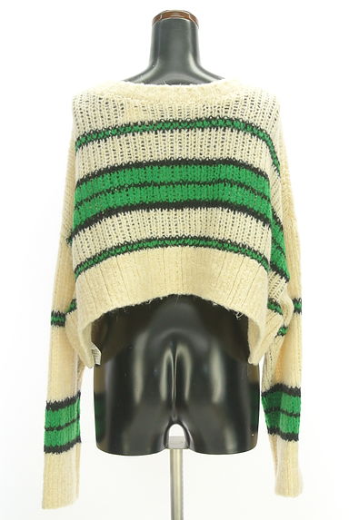 Kastane（カスタネ）の古着「ボーダー柄ニットカーディガン（カーディガン・ボレロ）」大画像２へ