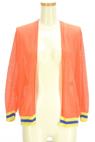 Audrey and John Wad（オードリーアンドジョンワッド）の古着「透かし編みドルマンニットカーディガン（カーディガン・ボレロ）」大画像１へ