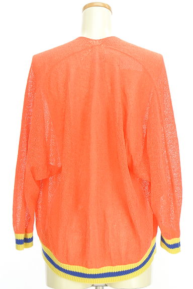 Audrey and John Wad（オードリーアンドジョンワッド）の古着「透かし編みドルマンニットカーディガン（カーディガン・ボレロ）」大画像２へ