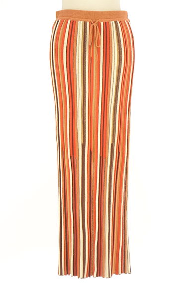 SLOBE IENA（スローブイエナ）の古着「SLOBE citron. ロングリブニットスカート（ロングスカート・マキシスカート）」大画像１へ