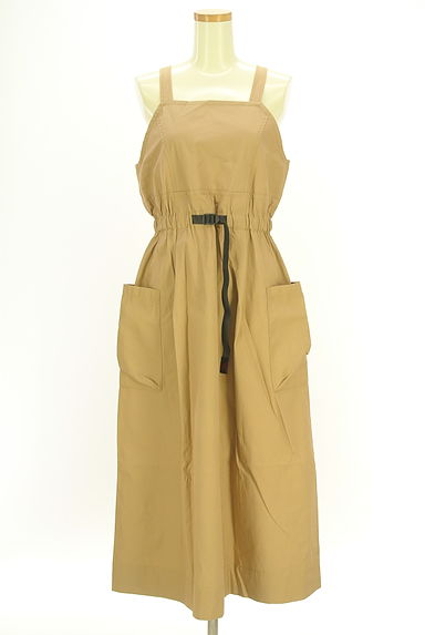 emmi atelier（エミ アトリエ）の古着「ドッキングベルトロングフレアワンピ（キャミワンピース）」大画像１へ