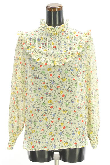 クリックで大画像表示 SLOBE IENA(スローブイエナ)の古着「小花柄シフォンカットソー(カットソー・プルオーバー)」大画像1へ