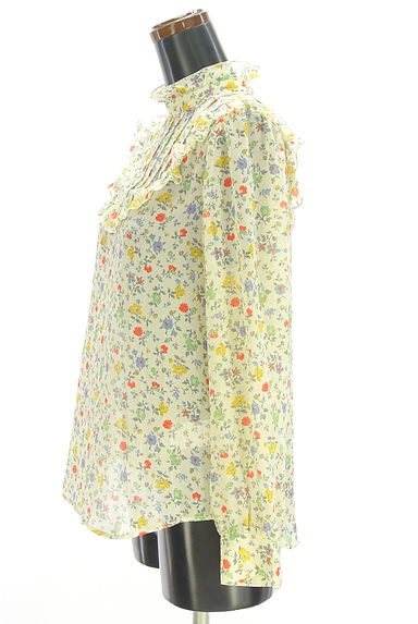 クリックで大画像表示 SLOBE IENA(スローブイエナ)の古着「小花柄シフォンカットソー(カットソー・プルオーバー)」大画像3へ