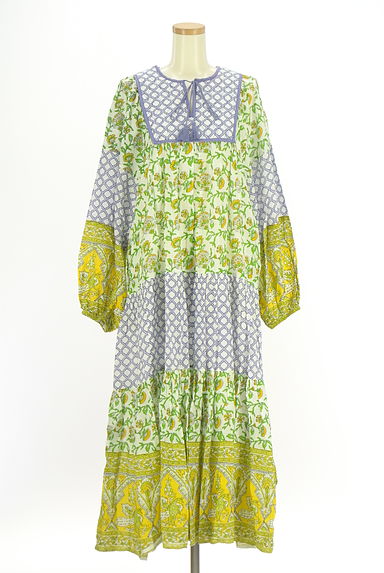 SLOBE IENA（スローブイエナ）の古着「花柄×和柄ワンピース（ワンピース・チュニック）」大画像１へ