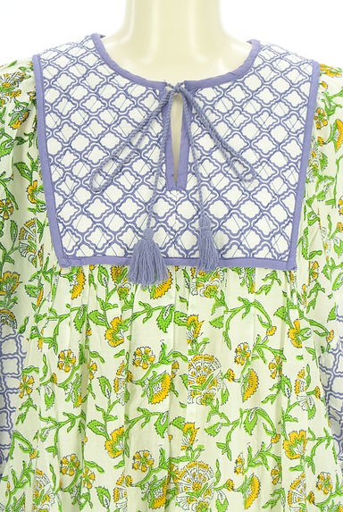 SLOBE IENA（スローブイエナ）の古着「花柄×和柄ワンピース（ワンピース・チュニック）」大画像４へ