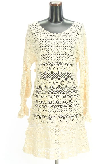 DEUXIEME CLASSE（ドゥーズィエムクラス）の古着「花モチーフ付き刺繍レースワンピース（ワンピース・チュニック）」大画像１へ