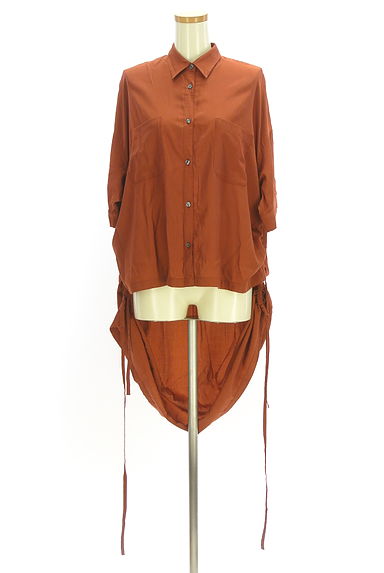 OSMOSIS（オズモーシス）の古着「loaf  イレギュラーヘム半袖ブラウス（ブラウス）」大画像４へ