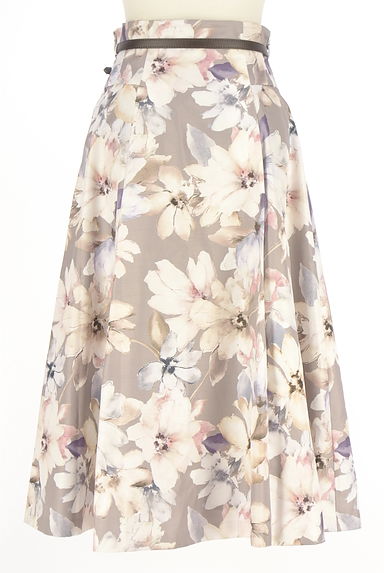 Apuweiser riche（アプワイザーリッシェ）の古着「ベルト付き花柄ミモレスカート（ロングスカート・マキシスカート）」大画像２へ