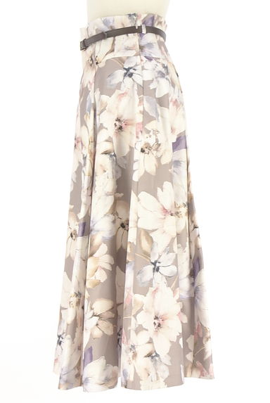 Apuweiser riche（アプワイザーリッシェ）の古着「ベルト付き花柄ミモレスカート（ロングスカート・マキシスカート）」大画像３へ