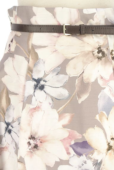 Apuweiser riche（アプワイザーリッシェ）の古着「ベルト付き花柄ミモレスカート（ロングスカート・マキシスカート）」大画像４へ