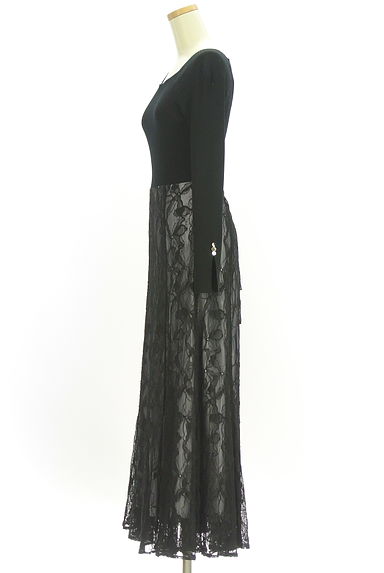 Mystrada（マイストラーダ）の古着「リブニット×レースロングワンピース（ワンピース・チュニック）」大画像３へ