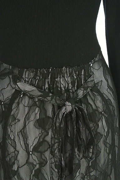 Mystrada（マイストラーダ）の古着「リブニット×レースロングワンピース（ワンピース・チュニック）」大画像５へ