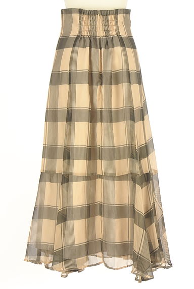 Rirandture（リランドチュール）の古着「チェック柄シアーロングスカート（ロングスカート・マキシスカート）」大画像２へ