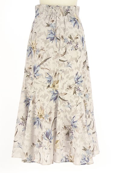 JUSGLITTY（ジャスグリッティー）の古着「花柄シアーロングスカート（ロングスカート・マキシスカート）」大画像２へ