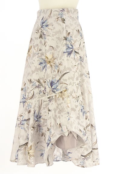 JUSGLITTY（ジャスグリッティー）の古着「花柄シアーロングスカート（ロングスカート・マキシスカート）」大画像４へ