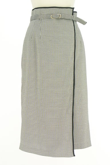 JUSGLITTY（ジャスグリッティー）の古着「ベルト付き千鳥格子柄ラップ風スカート（スカート）」大画像１へ