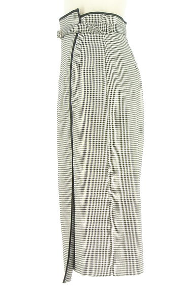 JUSGLITTY（ジャスグリッティー）の古着「ベルト付き千鳥格子柄ラップ風スカート（スカート）」大画像３へ