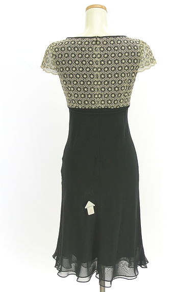 M'S GRACY（エムズグレイシー）の古着「花刺繍レース×シフォンドレスワンピ（ワンピース・チュニック）」大画像４へ