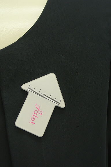 GALLERY VISCONTI（ギャラリービスコンティ）の古着「シフォン×千鳥格子ニット膝上ワンピ（ワンピース・チュニック）」大画像５へ