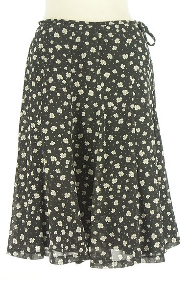 GALLERY VISCONTI（ギャラリービスコンティ）の古着「花柄膝丈シフォンスカート（スカート）」大画像１へ