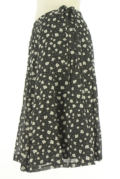 GALLERY VISCONTI（ギャラリービスコンティ）の古着「花柄膝丈シフォンスカート（スカート）」大画像３へ