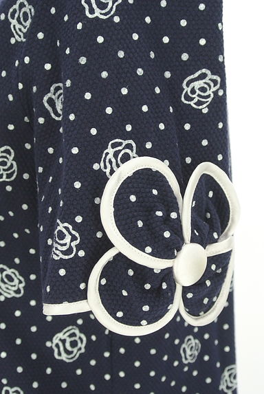 GALLERY VISCONTI（ギャラリービスコンティ）の古着「花柄パイピングミニワンピース（ワンピース・チュニック）」大画像４へ