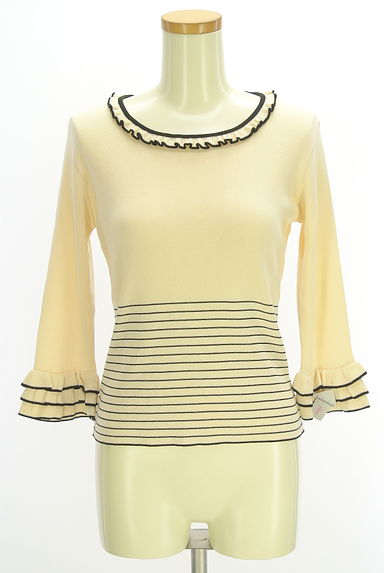 クリックで大画像表示 GALLERY VISCONTI(ギャラリービスコンティ)の古着「ティアードフリル7分袖ニット(ニット)」大画像4へ