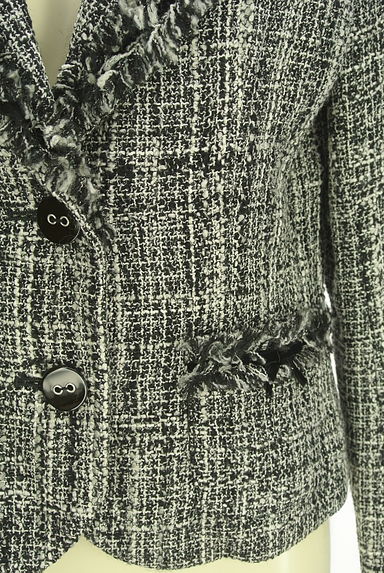 GALLERY VISCONTI（ギャラリービスコンティ）の古着「フリンジツイードジャケット（ジャケット）」大画像５へ