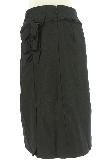 GALLERY VISCONTI（ギャラリービスコンティ）の古着「リボンフリル膝丈ラメスカート（スカート）」大画像３へ