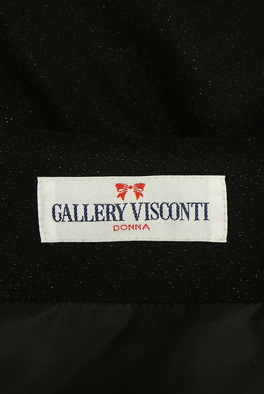 GALLERY VISCONTI（ギャラリービスコンティ）の古着「リボンフリル膝丈ラメスカート（スカート）」大画像６へ