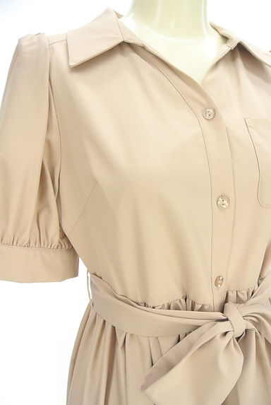 PROPORTION BODY DRESSING（プロポーションボディドレッシング）の古着「ベルト付き刺繍ロングシャツワンピース（ワンピース・チュニック）」大画像４へ