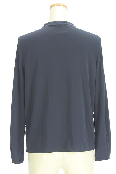 green label relaxing（グリーンレーベル リラクシング）の古着「バンドカラーストレッチブラウス（カットソー・プルオーバー）」大画像２へ