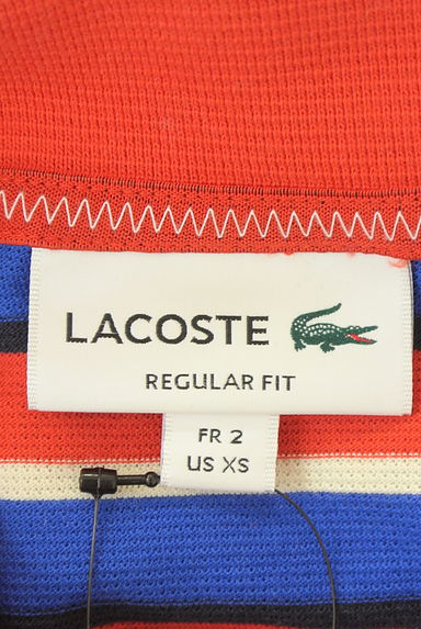 LACOSTE（ラコステ）の古着「プリントボーダーポロシャツ（ポロシャツ）」大画像６へ