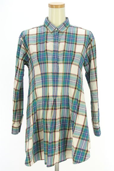 TOMORROWLAND（トゥモローランド）の古着「MACPHEE Aラインチェックシャツ（カジュアルシャツ）」大画像１へ