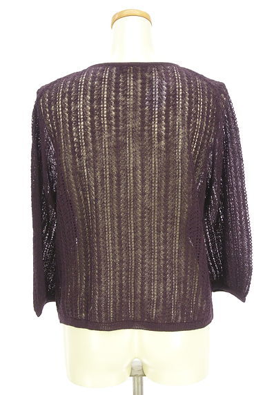 DAKS（ダックス）の古着「透かし編みニットカーディガン（カーディガン・ボレロ）」大画像２へ