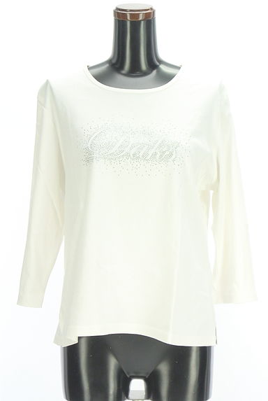 DAKS（ダックス）の古着「ラインストーンロゴ7分袖カットソー（カットソー・プルオーバー）」大画像１へ