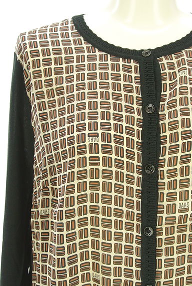 クリックで大画像表示 DAKS(ダックス)の古着「異素材切替カーディガン(カーディガン・ボレロ)」大画像4へ