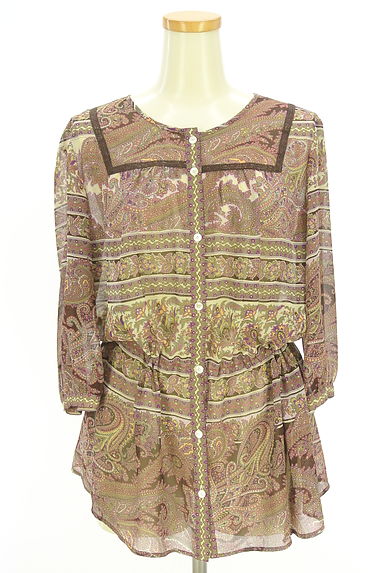 DAKS（ダックス）の古着「ドロストシフォンチュニック（ブラウス）」大画像１へ