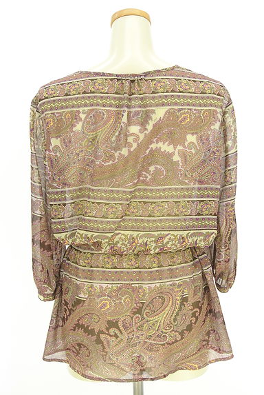 DAKS（ダックス）の古着「ドロストシフォンチュニック（ブラウス）」大画像２へ