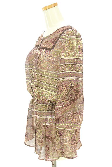 DAKS（ダックス）の古着「ドロストシフォンチュニック（ブラウス）」大画像３へ