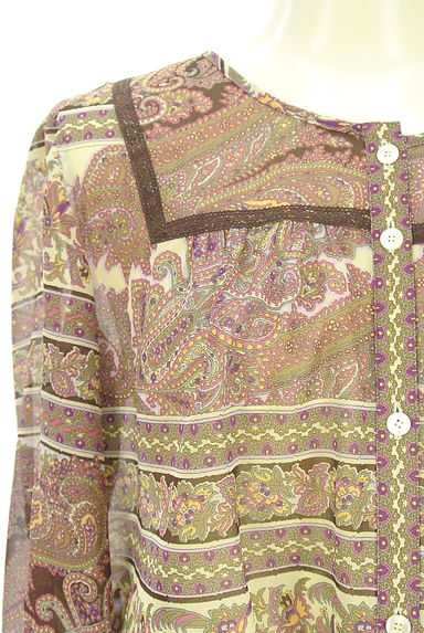 DAKS（ダックス）の古着「ドロストシフォンチュニック（ブラウス）」大画像４へ