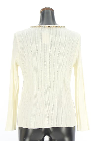 DAKS（ダックス）の古着「チェックシフォンフリルニットカーディガン（カーディガン・ボレロ）」大画像２へ