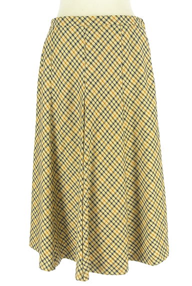 DAKS（ダックス）の古着「ハウスチェック柄ミモレスカート（スカート）」大画像１へ