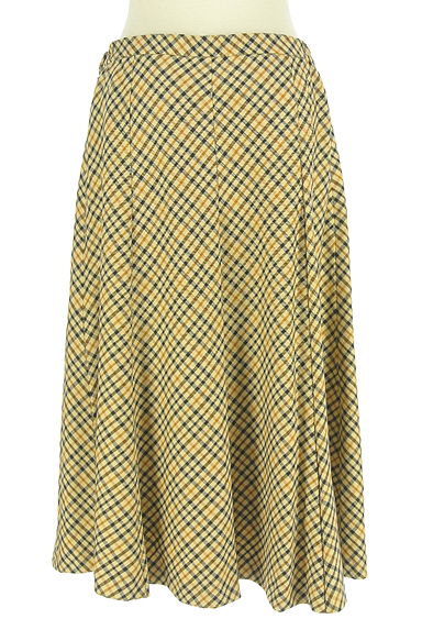 DAKS（ダックス）の古着「ハウスチェック柄ミモレスカート（スカート）」大画像２へ