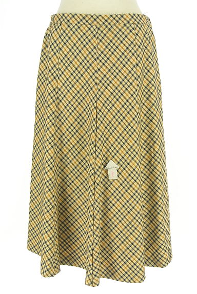 DAKS（ダックス）の古着「ハウスチェック柄ミモレスカート（スカート）」大画像４へ