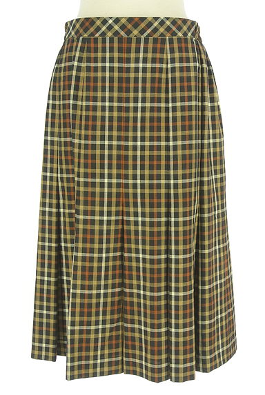 DAKS（ダックス）の古着「ハウスチェック柄ミモレスカート（スカート）」大画像１へ