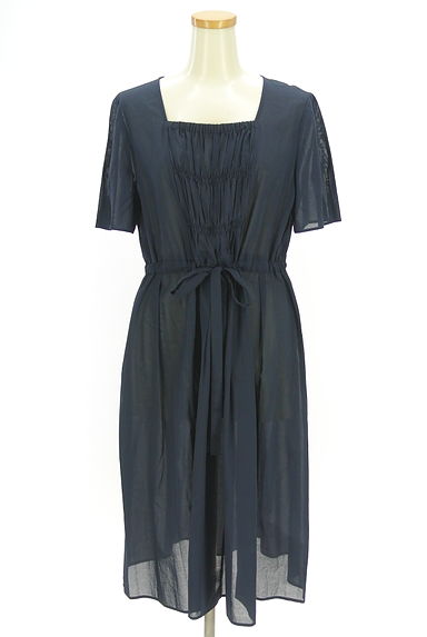 DAKS（ダックス）の古着「ドロストシアーミモレワンピース（ワンピース・チュニック）」大画像１へ