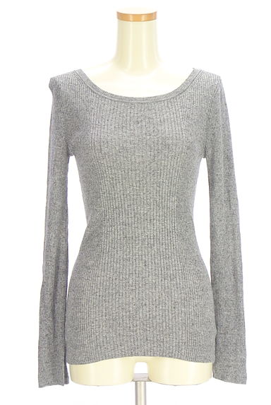 LOUNIE（ルーニィ）の古着「ストレッチ薄手リブニット（ニット）」大画像１へ